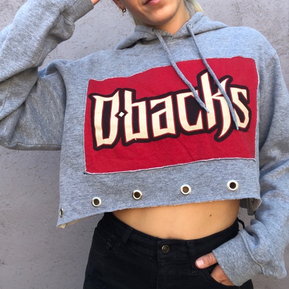 Arizona Diamondbacks custom crop hoodie - Picture 3 of 6